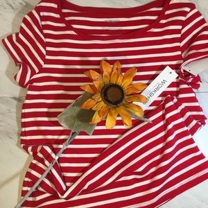 Workshop republic clothing red and white stripes